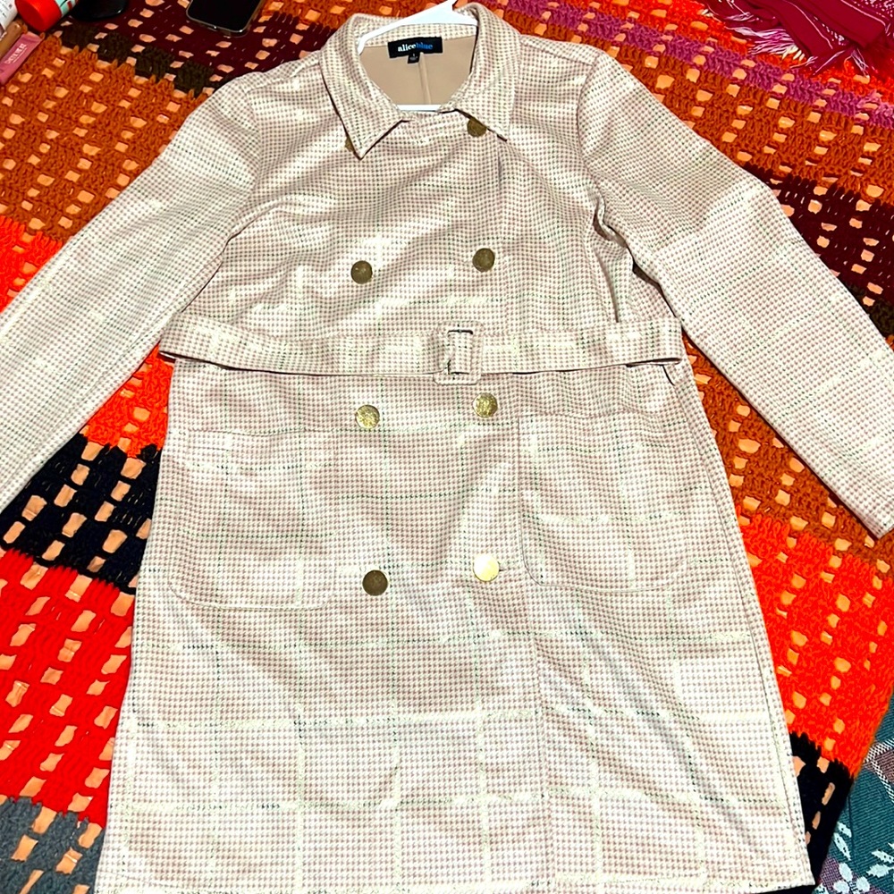 Alice Blue Trench Coat Blazer